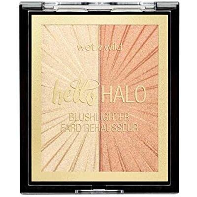 Wet n Wild , MegaGlo Hello Halo Blushlighter, Rouge und Highlighter Duo, weiche und anpassbare reflektierende Schattierungen, Perlglanzpigmente, für strahlend schöne Haut, Vegan, I Met Someone Wet n Wild , MegaGlo Hello Halo Blushlighter, Rouge und Highlighter Duo, weiche und anpassbare reflektierende Schattierungen, Perlglanzpigmente, für strahlend schöne Haut, Vegan, I Met Someone
