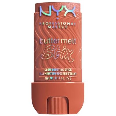 NYX PROFESSIONAL MAKEUP Buttermelt Stix, Glow Boosting Highlighter Stick mit Sheabutter & butterweicher Textur für natürlichen Glazed-Glow, wischfest & bis 8h Halt, Farbe: That's On Melt NYX PROFESSIONAL MAKEUP Buttermelt Stix, Glow Boosting Highlighter Stick mit Sheabutter & butterweicher Textur für natürlichen Glazed-Glow, wischfest & bis 8h Halt, Farbe: That's On Melt