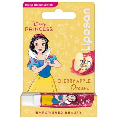Liposan Cherry Shine Limited Edition Disney Princess Schneewittchen (1x 4,8 g), Lippenbalsam für Kinder mit 24h Hydratation, kirschfarbener Balsam für weiche und schöne Lippen Liposan Cherry Shine Limited Edition Disney Princess Schneewittchen (1x 4,8 g), Lippenbalsam für Kinder mit 24h Hydratation, kirschfarbener Balsam für weiche und schöne Lippen
