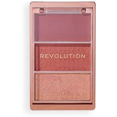 Revolution Beauty London Revolution, Blush Icon Palette (Aura Points Rose), Creme- & Puder-Rougepalette, Hochpigmentiert, 3 Farben, Aura Points Rose, Tierversuchsfrei & Vegan Revolution Beauty London Revolution, Blush Icon Palette (Aura Points Rose), Creme- & Puder-Rougepalette, Hochpigmentiert, 3 Farben, Aura Points Rose, Tierversuchsfrei & Vegan