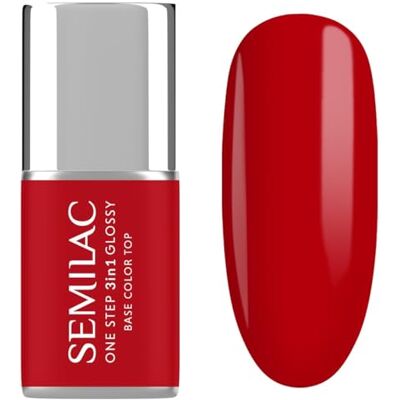 Semilac UV Nagellack 3in1 One Step Glossy S530 Scarlet 7 ml Semilac UV Nagellack 3in1 One Step Glossy S530 Scarlet 7 ml