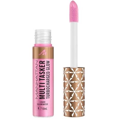 Manhattan Multi-Tasker Turbocharged Glow Liquid Illuminator, mit lichtreflektierenden Perlenpartikeln, Vitamin C & E, vegane Formel, Fb. 001 Not a Basic B, 10 ml Manhattan Multi-Tasker Turbocharged Glow Liquid Illuminator, mit lichtreflektierenden Perlenpartikeln, Vitamin C & E, vegane Formel, Fb. 001 Not a Basic B, 10 ml