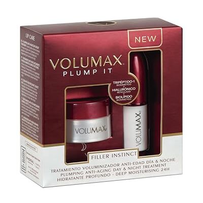 VOLUMAX Plump It Filler Instinct Anti-Aging Lippenpflege für Tag und Nacht mit Straffungseffekt für voluminöse Lippen Sofortiges Volumen, Feuchtigkeit, Festigkeit und Strahlkraft 4 g + 4 g VOLUMAX Plump It Filler Instinct Anti-Aging Lippenpflege für Tag und Nacht mit Straffungseffekt für voluminöse Lippen Sofortiges Volumen, Feuchtigkeit, Festigkeit und Strahlkraft 4 g + 4 g