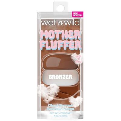 Wet n Wild , Mother Fluffer Cloud Cream Bronzer, Blurred Matte Finish, leichte Cream-to-Powder-Textur, für natürliches Bronzing & Contouring, aufbaubar & einfach zu verblenden, Holy Mocha Wet n Wild , Mother Fluffer Cloud Cream Bronzer, Blurred Matte Finish, leichte Cream-to-Powder-Textur, für natürliches Bronzing & Contouring, aufbaubar & einfach zu verblenden, Holy Mocha