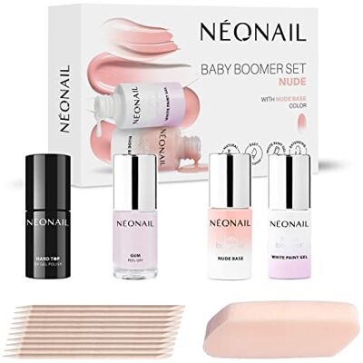 NÉONAIL NÉONAIL BABY BOOMER Set NUDE Top UV Nagellack Sets Nagelset Farben Base Nägel Set Nails Set UV Lack Babyboomer Maniküre Nude Hard Top UV LED NÉONAIL NÉONAIL BABY BOOMER Set NUDE Top UV Nagellack Sets Nagelset Farben Base Nägel Set Nails Set UV Lack Babyboomer Maniküre Nude Hard Top UV LED