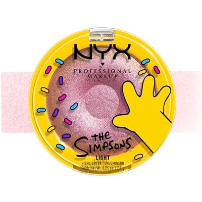 NYX PROFESSIONAL MAKEUP Homer Simpson Donut Highlighter, frostig, buttrig, hochglänzend, cremig, vegan, Donut Mind If I Do, 1 Stück NYX PROFESSIONAL MAKEUP Homer Simpson Donut Highlighter, frostig, buttrig, hochglänzend, cremig, vegan, Donut Mind If I Do, 1 Stück