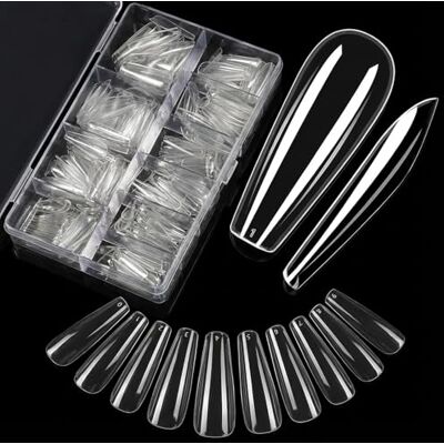 Carehabi Nageltips, 500 Stück Falsche Nagel Acryl Künstlich Nagelspitzen mit Aufbewahrungskoffer für Nagelstudios und Diy Nail Art Zu Hause 10 Größen Carehabi Nageltips, 500 Stück Falsche Nagel Acryl Künstlich Nagelspitzen mit Aufbewahrungskoffer für Nagelstudios und Diy Nail Art Zu Hause 10 Größen