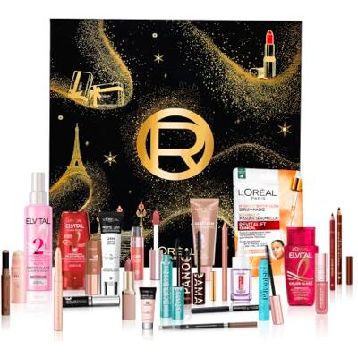 L'Oreal Paris L’Oréal Paris Beauty Adventskalender 2026, 24 Beauty-Produkte Tägliche Beauty-Überraschungen, Make-up, Haarpflege und Hautpflege, elegante Klappbox, limitierte Edition L'Oreal Paris L’Oréal Paris Beauty Adventskalender 2026, 24 Beauty-Produkte Tägliche Beauty-Überraschungen, Make-up, Haarpflege und Hautpflege, elegante Klappbox, limitierte Edition