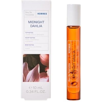 KORRES MIDNIGHT DAHLIA Eau de Toilette für Damen in praktischer Deluxe Reisegröße, orientalisch, floraler Duft mit Zedernholz & Pfingstrosen Noten, vegan, 10ml KORRES MIDNIGHT DAHLIA Eau de Toilette für Damen in praktischer Deluxe Reisegröße, orientalisch, floraler Duft mit Zedernholz & Pfingstrosen Noten, vegan, 10ml
