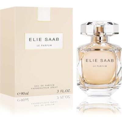 Elie Saab Le Parfum 90 ml – Eau de Parfum für Frauen – Blumiger Chypre-Duft – Strahlende Noten von Orangenblüte, Jasmin, Rosenhonig und Patschuli – Transparenter Glasflakon Elie Saab Le Parfum 90 ml – Eau de Parfum für Frauen – Blumiger Chypre-Duft – Strahlende Noten von Orangenblüte, Jasmin, Rosenhonig und Patschuli – Transparenter Glasflakon