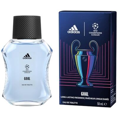 Adidas UEFA Champions League Goal Edition Eau de Toilette, langanhaltend frischer, grüner Fougère Duft mit natürlichen ätherischen Ölen für Männer, 50ml Adidas UEFA Champions League Goal Edition Eau de Toilette, langanhaltend frischer, grüner Fougère Duft mit natürlichen ätherischen Ölen für Männer, 50ml