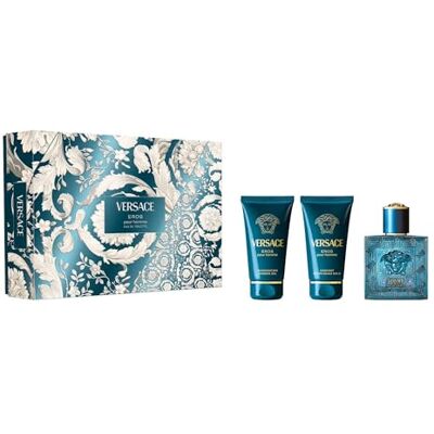 Versace Eros Eau de Toilette Geschenkset 2025, 50 ml Eau de Toilette, Duschgel und After Shave Balsam Versace Eros Eau de Toilette Geschenkset 2025, 50 ml Eau de Toilette, Duschgel und After Shave Balsam