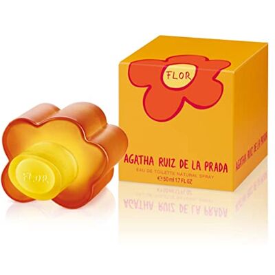 Agatha Ruiz de la Prada Perfumes – Flor, Eau de Toilette für Damen – Langanhaltend – Frischer, junger und moderner Duft – Fruchtige und blumige Noten – Ideal für tagsüber – 50 ml Agatha Ruiz de la Prada Perfumes – Flor, Eau de Toilette für Damen – Langanhaltend – Frischer, junger und moderner Duft – Fruchtige und blumige Noten – Ideal für tagsüber – 50 ml