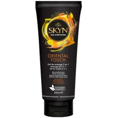 SKYN Oriental Touch Gleitmittel 200ml / Wasserbasiertes Massagegel mit Jasmin und Grüner Tee Duft, Lustschmiermittel für Paare und Spielzeug, natürliches Gefühl SKYN Oriental Touch Gleitmittel 200ml / Wasserbasiertes Massagegel mit Jasmin und Grüner Tee Duft, Lustschmiermittel für Paare und Spielzeug, natürliches Gefühl