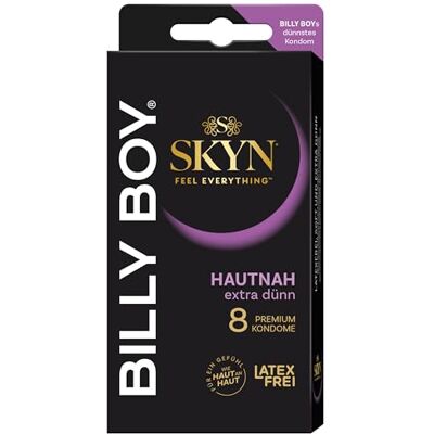 Billy Boy SKYN Hautnah extra dünn Kondome 8er 53 mm Latexfrei 1x8 Stück Billy Boy SKYN Hautnah extra dünn Kondome 8er 53 mm Latexfrei 1x8 Stück