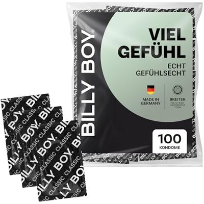 Billy Boy Kondome Viel Gefühl 100er 56 mm Gefühlsechte Kondome mit angenehmem Duft 1x100 Stück Billy Boy Kondome Viel Gefühl 100er 56 mm Gefühlsechte Kondome mit angenehmem Duft 1x100 Stück