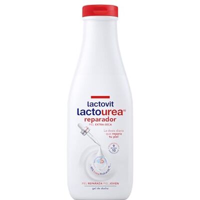 Lactovit Lactourea reparierendes Duschgel, spendet Feuchtigkeit, nährt und repariert, starke und junge Haut, cremige und leichte Textur, mit Protein Calcium und Lactourea, für sehr trockene oder extra Lactovit Lactourea reparierendes Duschgel, spendet Feuchtigkeit, nährt und repariert, starke und junge Haut, cremige und leichte Textur, mit Protein Calcium und Lactourea, für sehr trockene oder extra