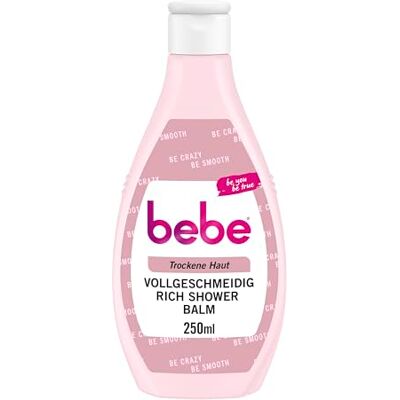 bebe Vollgeschmeidig Rich Shower Balm feuchtigkeitsspendendes Hautpflege Duschgel mit Sheabutter & Mandelöl für trockene Haut, 6-Pack (6 x 250 ml) bebe Vollgeschmeidig Rich Shower Balm feuchtigkeitsspendendes Hautpflege Duschgel mit Sheabutter & Mandelöl für trockene Haut, 6-Pack (6 x 250 ml)