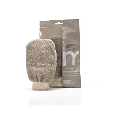 Martini Spa Handschuh aus Bio-Baumwolle und Leinen, braun, 30 g, 1 Stück Made in Italy - Martini Spa Handschuh aus Bio-Baumwolle und Leinen, braun, 30 g, 1 Stück Made in Italy -