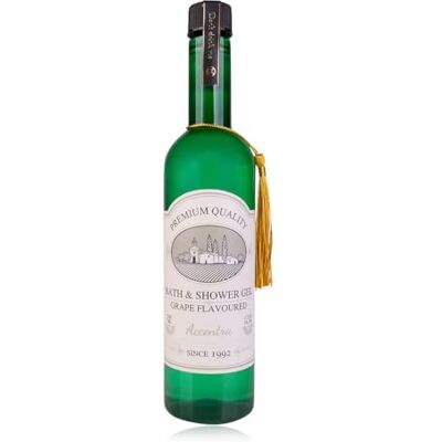 accentra Duschgel WEIßWEIN Pflegedusche in dekorativer Weinflasche, 530 ml Duschgel mit fruchtigem Traubenduft, originelles Geschenk für Frauen & Männer zu Weihnachten, Geburtstag & besonderen Anlässe accentra Duschgel WEIßWEIN Pflegedusche in dekorativer Weinflasche, 530 ml Duschgel mit fruchtigem Traubenduft, originelles Geschenk für Frauen & Männer zu Weihnachten, Geburtstag & besonderen Anlässe