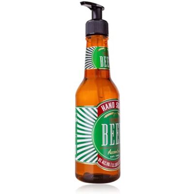 accentra Handseife in Flasche in Bierflaschen-Optik, 330ml Handseife im Pumpspender, Flüssigseife, Bier-Duft, nachfüllbar accentra Handseife in Flasche in Bierflaschen-Optik, 330ml Handseife im Pumpspender, Flüssigseife, Bier-Duft, nachfüllbar