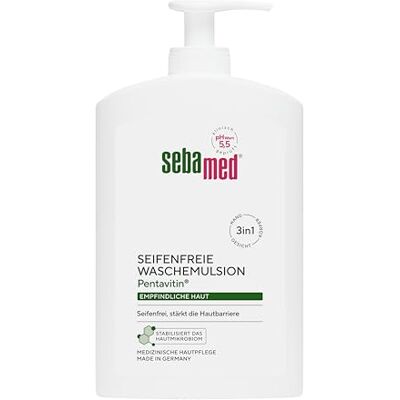 Sebamed Seifenfreie Waschemulsion mit Spender 400 ml, seifenfreie Reinigung für empfindliche Haut, stärkt die Hautbarriere, zur Hand-, Gesichts- und Körperreinigung geeignet Sebamed Seifenfreie Waschemulsion mit Spender 400 ml, seifenfreie Reinigung für empfindliche Haut, stärkt die Hautbarriere, zur Hand-, Gesichts- und Körperreinigung geeignet