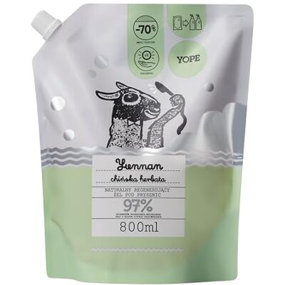 Yope Duschgel Refill Yunnan Chinesischer Tee, Vegane Nachfüllung, 800 ml Pflegender Grüntee-Extrakt, Spendet Intensive Feuchtigkeit, mit Wertvollen Vitaminen, Dermatologisch Getestet, pH-Hautneutral Yope Duschgel Refill Yunnan Chinesischer Tee, Vegane Nachfüllung, 800 ml Pflegender Grüntee-Extrakt, Spendet Intensive Feuchtigkeit, mit Wertvollen Vitaminen, Dermatologisch Getestet, pH-Hautneutral
