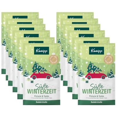 Kneipp Badekristalle Süße Winterzeit Badezusatz Pistazie & Tonka Badesalz mit wertvollem Pistazienkernöl & hochwertigem Tonkabohnenextrakt vegan 12 x 60g Kneipp Badekristalle Süße Winterzeit Badezusatz Pistazie & Tonka Badesalz mit wertvollem Pistazienkernöl & hochwertigem Tonkabohnenextrakt vegan 12 x 60g