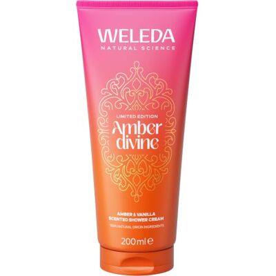 WELEDA Bio Amber Divine 200 ml Duschgel vegan Limited Edition Vanille Duft Naturkosmetik Duschseife mit Vanille, Vetiver & Amber Duft. Natürliche Hautpflege Unisex Dusche für Frauen & Männer WELEDA Bio Amber Divine 200 ml Duschgel vegan Limited Edition Vanille Duft Naturkosmetik Duschseife mit Vanille, Vetiver & Amber Duft. Natürliche Hautpflege Unisex Dusche für Frauen & Männer