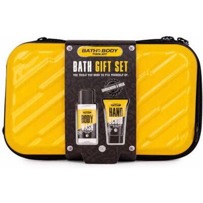 accentra Geschenkset Herren BATH + BODY TOOLKIT Sandalwood & Musk Hardcase Duschset als Männergeschenk Duschgel mit Handpeeling in fester Transportbox, praktisch für daheim, nach Sport und im Urlaub accentra Geschenkset Herren BATH + BODY TOOLKIT Sandalwood & Musk Hardcase Duschset als Männergeschenk Duschgel mit Handpeeling in fester Transportbox, praktisch für daheim, nach Sport und im Urlaub