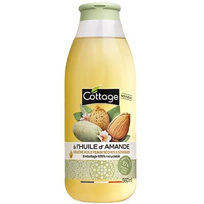 Cottage Duschöl, 560 ml, 97% Inhaltsstoffe natürlichen Ursprungs, Mandelöl, 560 ml Cottage Duschöl, 560 ml, 97% Inhaltsstoffe natürlichen Ursprungs, Mandelöl, 560 ml