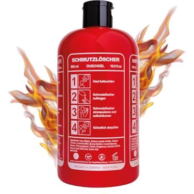 accentra Duschgel SCHMUTZLÖSCHER in Feuerlöscher Optik für Männer, 500 ml, Moschus Duft, originelles und lustiges Feuerwehr Geschenk zum Geburtstag, Vatertag, Weihnachten accentra Duschgel SCHMUTZLÖSCHER in Feuerlöscher Optik für Männer, 500 ml, Moschus Duft, originelles und lustiges Feuerwehr Geschenk zum Geburtstag, Vatertag, Weihnachten