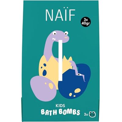 Naïf – Badekugel Multipack für Kinder ab 3 Jahren – Knisternder Badespaß – Sanfte Formel – 0% SLES – Dermatologisch getestet – Natürlichen Ursprungs – 120 g Naïf – Badekugel Multipack für Kinder ab 3 Jahren – Knisternder Badespaß – Sanfte Formel – 0% SLES – Dermatologisch getestet – Natürlichen Ursprungs – 120 g