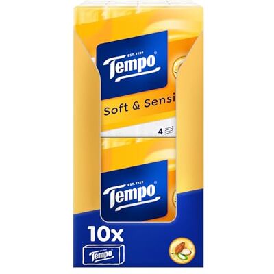 Tempo Taschentuch Plus 240er Riesenpackung (10 x 24 Packungen á 9 Tücher), 1er Pack (1 x 240 ) Tempo Taschentuch Plus 240er Riesenpackung (10 x 24 Packungen á 9 Tücher), 1er Pack (1 x 240 )