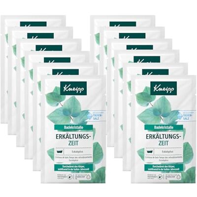Kneipp Badekristalle Erkältungszeit Multipack Mit wertvollem ätherischem Eukalyptusöl 12 x 60g Kneipp Badekristalle Erkältungszeit Multipack Mit wertvollem ätherischem Eukalyptusöl 12 x 60g