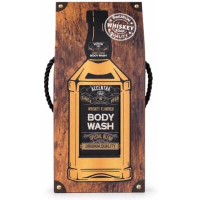 accentra Duschgel WHISKEY FLAVOR für Männer in Schnapsflaschenoptik 400 ml Pflegedusche mit Whiskey Duft in Geschenktasche, Geschenk als humorvolle Idee zum Geburtstag, Vatertag & Weihnachten accentra Duschgel WHISKEY FLAVOR für Männer in Schnapsflaschenoptik 400 ml Pflegedusche mit Whiskey Duft in Geschenktasche, Geschenk als humorvolle Idee zum Geburtstag, Vatertag & Weihnachten