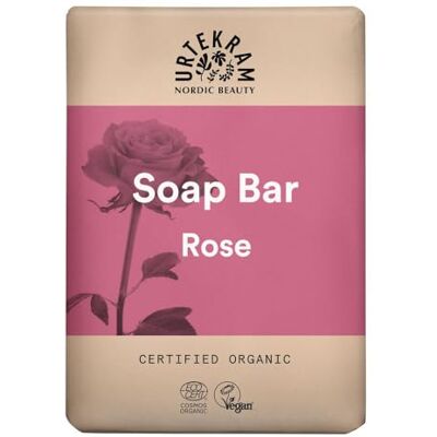 Urtekram Feste Seife Rose – 100 g – Natürliche Körperseife mit Bio-Rosenöl – 99,9% natürliche Inhaltsstoffe – Ohne Palmöl – Für alle Hauttypen – Sanfte Reinigung – Vegan Urtekram Feste Seife Rose – 100 g – Natürliche Körperseife mit Bio-Rosenöl – 99,9% natürliche Inhaltsstoffe – Ohne Palmöl – Für alle Hauttypen – Sanfte Reinigung – Vegan