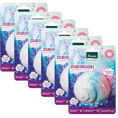 Kneipp naturkind Farbsprudelbad Zaubermuschel Multipack Badezusatz mit wertvollem Traubenkern- & Avocadoöl 6 x 1St Kneipp naturkind Farbsprudelbad Zaubermuschel Multipack Badezusatz mit wertvollem Traubenkern- & Avocadoöl 6 x 1St