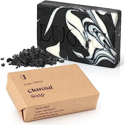 lubiu Schwarze Seife Stück 100g Aktivkohle Seife ohne Palmöl Naturseife als Duschseife Männer und Frauen Auch handseife fest Black Soap Bar lubiu Schwarze Seife Stück 100g Aktivkohle Seife ohne Palmöl Naturseife als Duschseife Männer und Frauen Auch handseife fest Black Soap Bar