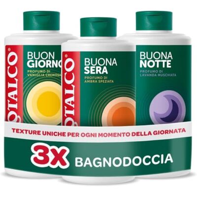 Borotalco , Set mit 3 Duschbädern, dreifacher Schaumbad mit weichmachender Wirkung, regenerierend und entspannend, Duft Vanille, würziger Bernstein und Lavendel, ideal für alle Momente des Tages, 3 x Borotalco , Set mit 3 Duschbädern, dreifacher Schaumbad mit weichmachender Wirkung, regenerierend und entspannend, Duft Vanille, würziger Bernstein und Lavendel, ideal für alle Momente des Tages, 3 x