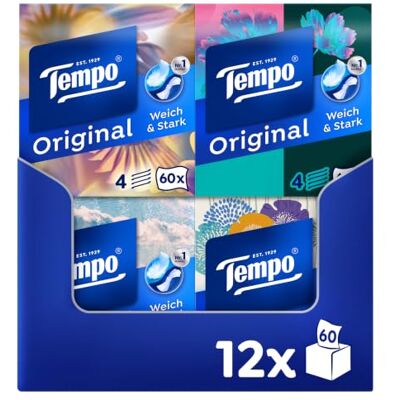 Tempo Original Taschentücher - 12 Boxen, Weich & Stark Tempo Original Taschentücher - 12 Boxen, Weich & Stark