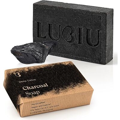 lubiu Schwarze Seife Gegen Pickel Ohne Parfum 100g Gesichtsseife Unreine Haut Naturseife Ohne Zusatzstoffe und Palmöl Aktivkohle Seife Fest Black Soap Bar Black Charcoal Soap Stückseife lubiu Schwarze Seife Gegen Pickel Ohne Parfum 100g Gesichtsseife Unreine Haut Naturseife Ohne Zusatzstoffe und Palmöl Aktivkohle Seife Fest Black Soap Bar Black Charcoal Soap Stückseife
