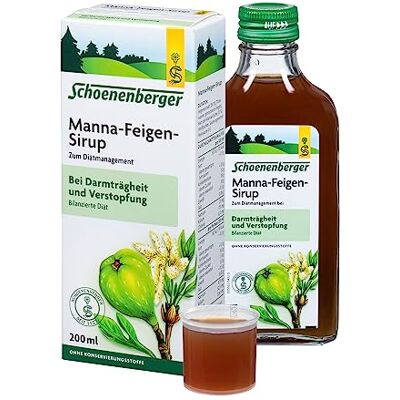 Schoenenberger Manna-Feigen-Sirup 1x 200 ml Glasflasche Lebensmittel für besondere medizinische Zwecke (bilanzierte Diät) das Harz der Manna-Esche fördert die normale Darmtätigkeit Schoenenberger Manna-Feigen-Sirup 1x 200 ml Glasflasche Lebensmittel für besondere medizinische Zwecke (bilanzierte Diät) das Harz der Manna-Esche fördert die normale Darmtätigkeit