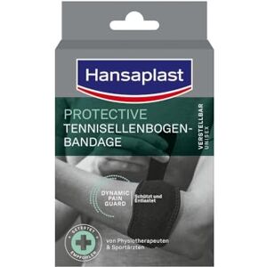 Beiersdorf Hansaplast Protective Tennisellenbogen-Bandage, stützende Bandage schont & unterstützt den Arm, Ellenbogen-Bandage passend für rechten & linken Ellenbogen, Einheitsgröße – Verstellbar Beiersdorf Hansaplast Protective Tennisellenbogen-Bandage, stützende Bandage schont & unterstützt den Arm, Ellenbogen-Bandage passend für rechten & linken Ellenbogen, Einheitsgröße – Verstellbar