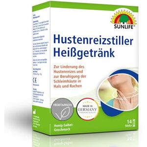 Sunlife Hustenreizstiller Heißgetränk 1 x 14 Pulver Sticks Hustenlöser mit Wirkstoff Gummi arabicum Honig-Salbei-Geschmack Mittel gegen Husten & Halsschmerzen Sunlife Hustenreizstiller Heißgetränk 1 x 14 Pulver Sticks Hustenlöser mit Wirkstoff Gummi arabicum Honig-Salbei-Geschmack Mittel gegen Husten & Halsschmerzen