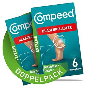 Compeed Blasenpflaster Extreme Doppelpack – Hydrokolloid-Pflaster für extra starken Schutz bei Blasen an den Fersen, 12 Pflaster Compeed Blasenpflaster Extreme Doppelpack – Hydrokolloid-Pflaster für extra starken Schutz bei Blasen an den Fersen, 12 Pflaster