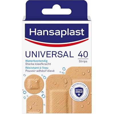 Hansaplast Water Wesistant Niversal Strips, 40 Stück Hansaplast Water Wesistant Niversal Strips, 40 Stück