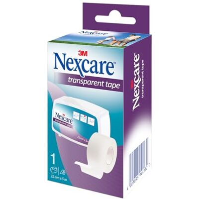 Nexcare Transparentes Fixierpflaster, 25 mm x 5 m, 1/Packung Nexcare Transparentes Fixierpflaster, 25 mm x 5 m, 1/Packung