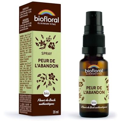 Biofloral Angst vor dem Verlassen – Bio Demeter – Spray 20 ml – Emotionales Gleichgewicht – authentische Bachblüten Biofloral Angst vor dem Verlassen – Bio Demeter – Spray 20 ml – Emotionales Gleichgewicht – authentische Bachblüten