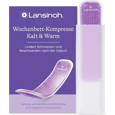 Lansinoh Wochenbett Kompresse Kalt & Warm lindert Schmerzen und Beschwerden nach der Geburt, einem Kaiserschnitt & bei Hämorrhoiden inkl. 12 x Hygieneschutzvlies Lansinoh Wochenbett Kompresse Kalt & Warm lindert Schmerzen und Beschwerden nach der Geburt, einem Kaiserschnitt & bei Hämorrhoiden inkl. 12 x Hygieneschutzvlies
